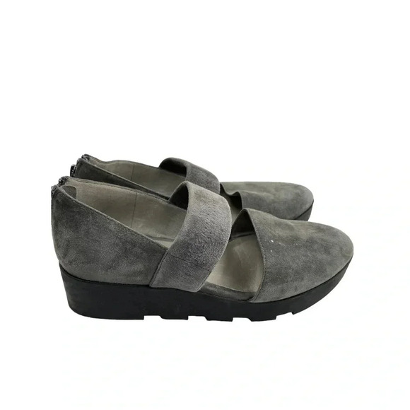 Eileen Fisher Shoes - Eileen Fisher Suede Grey wedge size 7